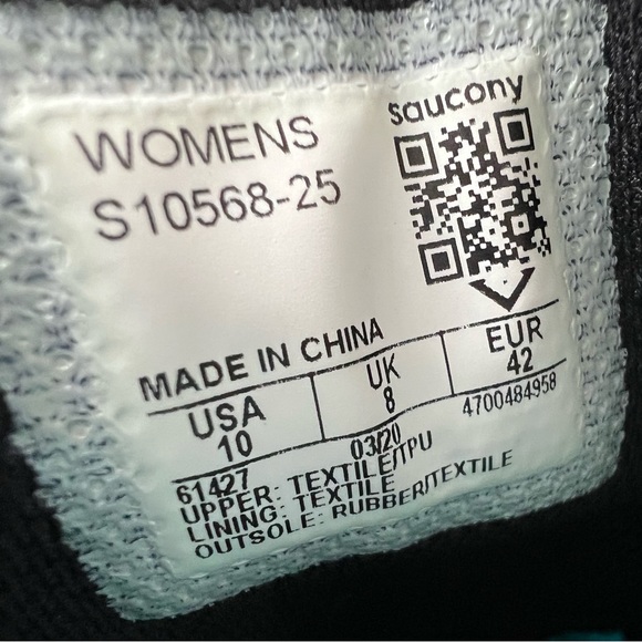 Saucony Peregrine 10 Trail Running Shoe Womens Size 10 S10568-25 Blue Green - Picture 9 of 9